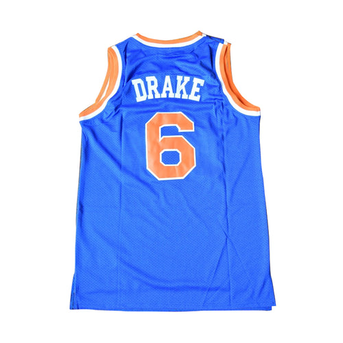 Drake 6 Blue Basketball Jersey