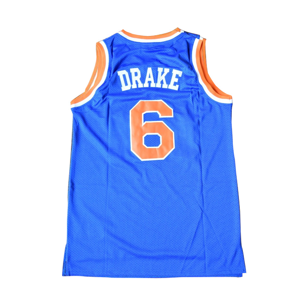 Drake 6 Blue Basketball Jersey